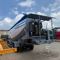 Vente directe usine Nouvelle marque RUYI Semi-remorque citerne à poudre en acier en forme de V de 50 mètres cubes personnalisable pour le transport en vrac