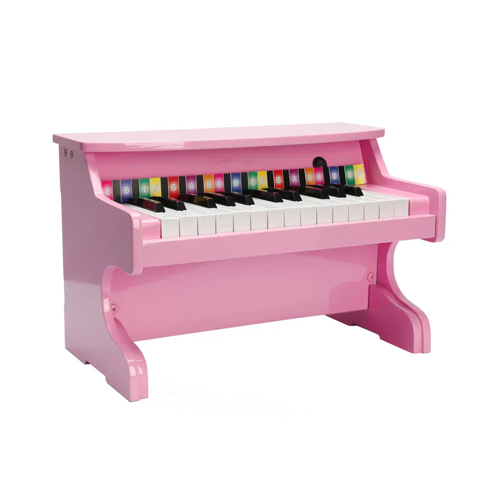 Piano de juguete de 25 teclas para niños, juguete educativo de madera de alta calidad, Mini instrumento Musical, teclado de madera, 5 kg