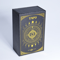 Guidebook Omens Cartes de Tarot Affirmation Impression Feuille d'Or Oracles Cartes à Jouer Jeu Personnalisé Vente en Gros Cartes de Tarot Lisses