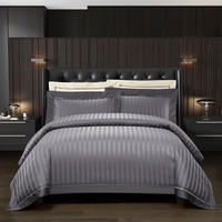 Ensemble de draps de lit en coton égyptien 100% à fibres longues super doux, blanc, tissé, 40 fils satinés, ensemble de couette durable, 50 ensembles