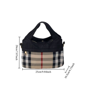 Bolsos tote de alta calidad para mujer, bolsos de hombro a cuadros de moda, bolsos cruzados casuales de gran capacidad para mujer, bolso para dama - Product Image 3