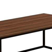Table d'appoint moderne nordique meubles de maison Table basse creuse en bois de fer noir table d'appoint