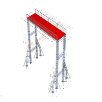 Plateforme d'opération en treillis carré en alliage d'aluminium 400mm*400mm pour événements scéniques, concerts et affichage d'éclairage