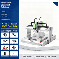 Robot de distribution à double caméra et double station, système de distribution de colle industriel de table personnalisable
