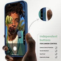 Étui de téléphone portable magnétique à chargement sans fil avec bouton caméra cachée pour iPhone 14 15 16 Plus 16 17 18 Pro Air Pro Max