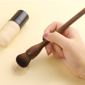 BEILI spazzola singola in legno di noce naturale di lusso per il trucco capelli di donnola di capra naturale di alta qualità pinceau maquillage professionale - Product Image 4