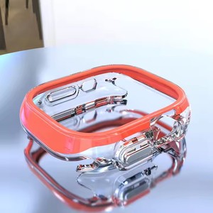 Funda colorida de TPU para Apple Watch Ultra 2 49mm 45mm PC cubierta parachoques protectora carcasa transparente para Apple Watch 9 <span class=keywords><strong>8</strong></span> 7 6 5 cubierta - Product Image 6