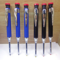 Outil de traçage pour le travail du bois marqueur de trou profond d'architecte crayon mécanique de charpentier stylo automatique à sec avec support à manche