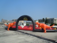 Mini parcours gonflable de golf, golf fou gonflable, terrain de golf gonflable géant