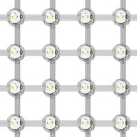 Écran LED en maille P50 pour affichage publicitaire extérieur, panneau d'affichage numérique LED pliable et étanche pour centre commercial