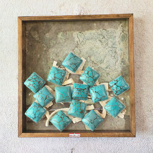 พลอยเทอร์ควอยซ์สีเขียวคุณภาพสูง ทรงเหลี่ยมเจียระไนแบบคาโบชอง หินธรรมชาติ ตัวเลือกยอดนิยมสำหรับการทำเครื่องประดับ ขายส่ง - Product Image 3