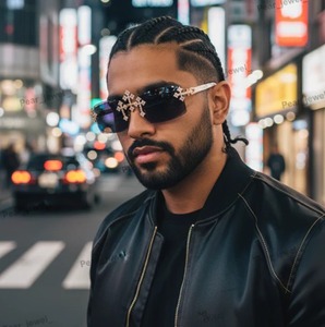 Most Selling Stylish Moissanite Diamond Sunglasses Anti UV Polarized Lenses Durable Frame for <b>Driving</b> Outdoor Available For Sale - Product Image 3