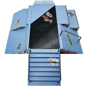 Finger <span class=keywords><strong>Skate</strong></span> Park <span class=keywords><strong>Mini</strong></span> <span class=keywords><strong>Skate</strong></span> board accessories combinaison Ultimate Finger <span class=keywords><strong>Skate</strong></span> Park Kit rampes Parts Training Game Kit Table <span class=keywords><strong>de</strong></span> bureau - Product Image 1