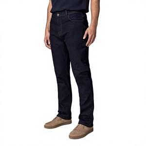 GENERSA SPORTS High Quality Lightweight Men's Straight <b>Jeans</b> Autumn Hip Hop Style High Street High <b>Waist</b> <b>Elastic</b> <b>Waist</b> Enzyme - Product Image 1