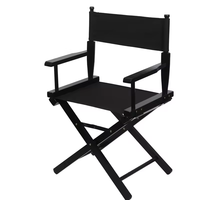 Chaise de réalisateur en bois Tallyman 24 pouces, personnalisée OEM Feistel 2024, durable, confortable, pliable, toile, plage, cinéma, film