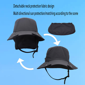 Chapeau de surf à visière amovible unisexe avec protection solaire UPF 50+ pour le surf, la navigation de plaisance, les sports nautiques - Product Image 4