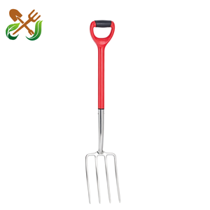 Set Completo di Attrezzi <span class=keywords><strong>da</strong></span> Giardinaggio 5 Pezzi in Acciaio Inossidabile: Vanga e Forca per Bordi/Drainaggio con Manico Ergonomico in PP per Lavorazione di Piccoli Giardini - Product Image 4