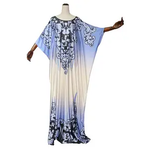 فستان نسائي مقاس كبير أنيق من القطن أفريقي فضفاض طويل نمط داشيكي فستان تقليدي للسيدات
