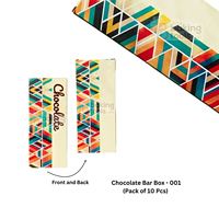 Caja de Embalaje para Barras de Chocolate Oem Odm, Impresión a Todo Color, Cartón con Protección UV, Estampado en Lámina Plateada y Dorada, Elegante