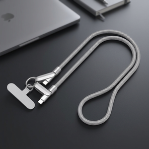 Flat USB Charging <b>Cable</b> 1M-EL-P008 Gray/Black Paper Box Fast Charging Metal Copper Wire for Mobile Phone & Computer - Product Image 3
