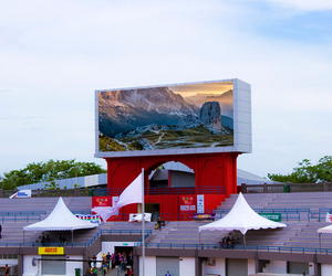 Ngoài trời P3 sân vận động <span class=keywords><strong>LED</strong></span> hiển thị 3 mét Pixel pitch IP65 không thấm nước HDR10 + 160 góc nhìn lớn bức tường video - Product Image 3