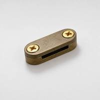 AORDIC Serre-câble en laiton à 2 voies pour équipement électrique avec tige en cuivre pour protection contre la foudre et mise à la terre