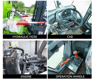 Venta caliente Nuevo diseño Carretilla elevadora 3 toneladas Altura de elevación 5M Carretilla elevadora diesel con cambio lateral - Product Image 6