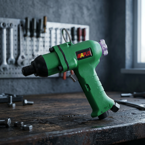 APLUS GLS-310LA ISO9001 Certified 240NM Torque 7700 RPM Two Hammer Type Pneumatic <b>Screwdriver</b> Pistol Grip Trigger Throttle GREEN - Product Image 3