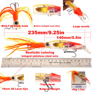 Idro Squirt 5.5 pollice/140mm 1.4oz // 40g <span class=keywords><strong>pesca</strong></span> LURESFACTORY branzino attira gamberetti esche <span class=keywords><strong>artificiali</strong></span> direttamente dalla <span class=keywords><strong>pesca</strong></span> del Ruilong - Product Image 2