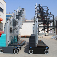 Échelle électrique portable haut de gamme à mât unique, élévateur électrique en aluminium 250 kg pour toiture 8 m