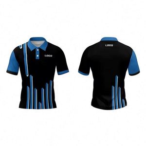 Camisas de Golf Personalizadas para Hombre, 100% Poliéster, Antiarrugas, Transpirables, Uniformes de Trabajo, Sublimadas, con Bolsillo, de Secado Rápido - Product Image 4