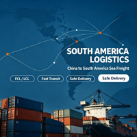 Transitaire maritime FCL de premier plan pour l'Amérique du Sud (Brésil, Chili, Pérou, Colombie) avec livraison DDP