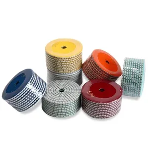 High Quality Grinding Sanding Wet Dry Flexible Diamond Resin Marble Polishing Pad Snail Lock Granite Polish Pads