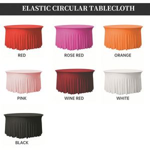Custom White <b>Table</b> <b>Cloth</b> <b>Round</b> <b>Table</b> Clothes for Wedding - Product Image 4