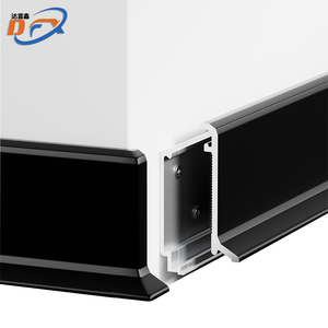 Dafuxin nhà sản xuất Dễ dàng cài đặt sàn Phụ Kiện 4cm cao kim cương cắt bề mặt hợp kim nhôm Ốp chân tường bảng cho công viên - Product Image 3