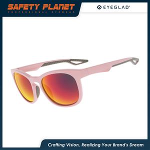 แว่นกันแดดแฟชั่นป้องกันดวงตา แว่นตาที่กําหนดเอง แว่นกันแดดพลาสติกสีชมพูพร้อมเคล็ดลับที่มีสไตล์ - Product Image 2