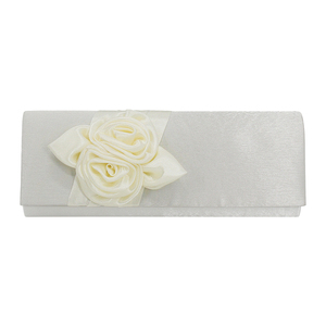 Women Simple Classic 3D Floral Handbag Fashion Evening <b>Bag</b> Party Prom Clutch <b>Bag</b> Bride Wedding Purse - Product Image 1