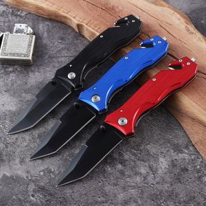 Navaja de Rescate Personalizable con Mango de Aluminio, Grabado Láser DIY, Cuchillo Plegable de Supervivencia, Cortador de Cinturón, Rompeventanas - Product Image 5
