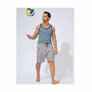 Short de bain pour hommes à séchage rapide pour la plage d'été motif imprimé taille élastique avec poche avant 1 pièce Short de plage expédition DDP - Product Image 1