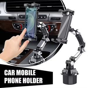 2026 Universal Car Cup Holder Dashboard Center Stack Tablet Phone Mount Mobile Phone Tablet <b>Computer</b> Bracket <b>Black</b> - Product Image 6