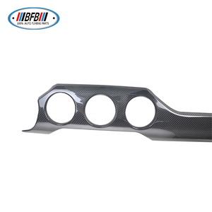 لفورد موستانج + 3 فتحات فتحات من ألياف الكربون الجافة سيارة إضافة على النمط الداخلي تزيين لوحة القيادة ملصق تشذيب لوحة - Product Image 4