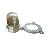 Bec de vidange de toiture rond en bronze à 3 trous