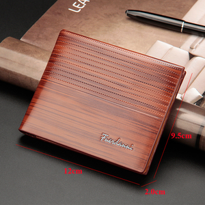 <b>Men's</b> Fashion Genuine <b>Leather</b> <b>Wallet</b> Slim Fold <b>Card</b> Holder Dot Pattern Minimalist Compact Style - Product Image 3