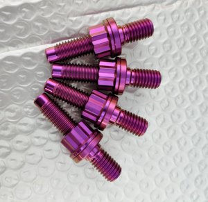 Kit d'écrous hexagonaux ou à <span class=keywords><strong>12</strong></span> points en titane M6 M8/10x1.25mm, boulons de collecteur d'échappement, écrous et rondelles - Product Image 3