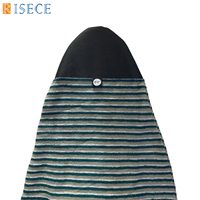 Chaussettes de surf en gros à rayures colorées pour skimboard, chaussettes de surf de 5,8 à 10 pouces en promotion
