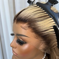 Perruque Lace Frontale en Dentelle Suisse avec Ligne de Cheveux Naturelle 13*4, Cheveux Humains Vierges Grade 14A, Toute Raie Possible, Nœuds Blanchis, Dentelle Invisible