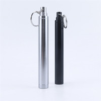 Tube en aluminium roulé avec logo laser, tube de rangement fin pour cônes de papier à rouler, porte-cigares, porte-cigarettes, accessoires pour fumeurs