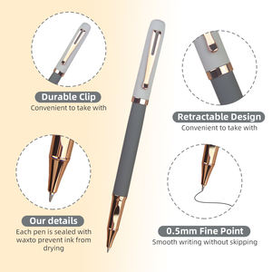 Yiren चिकनी लेखन लेखन पेन कार्यालय के लिए व्यक्तिगत लोगो रोलर पेन कार्यालय - Product Image 5