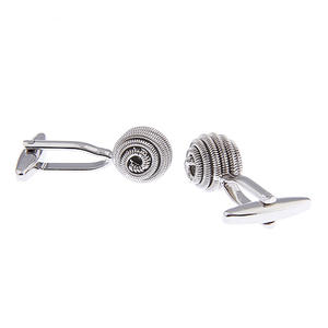 Venta al por mayor de plata Bola de primavera novedad gemelos Conjunto personalizado francé<span class=keywords><strong>s</strong></span> traje camisa corbata Clip joyería de moda negocios boda esmoquin - Product Image 3