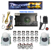 Kit de jeu d'arcade 2800-en-1 DIY, système multi-jeux, pièces de machine d'arcade avec carte de contrôle, joystick et boutons (sans boîtier)